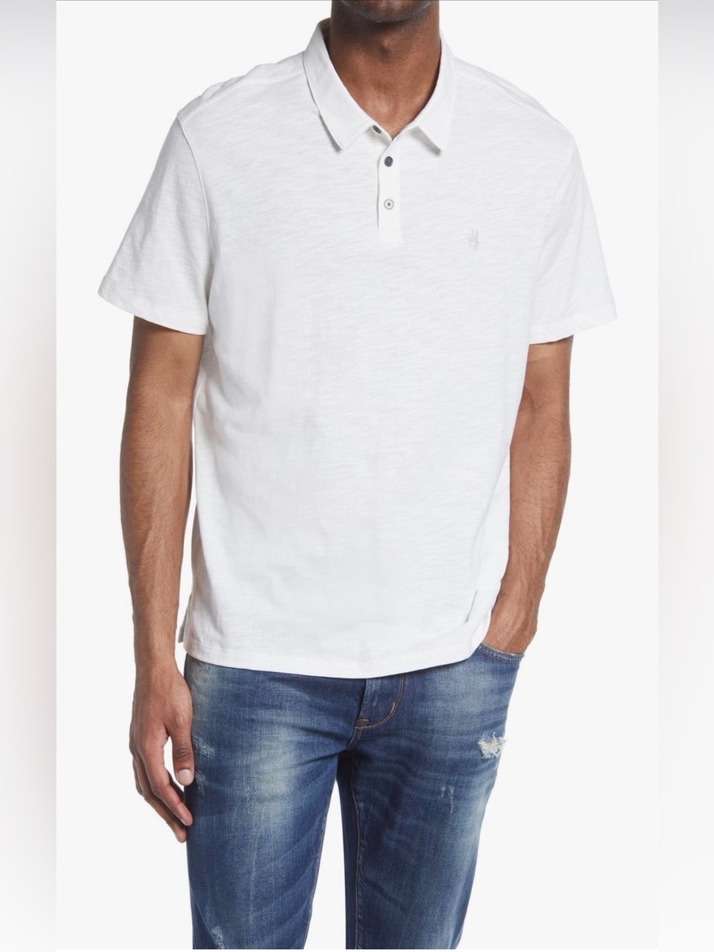 John Varvatos Men’s Cotton Polo, Size XL